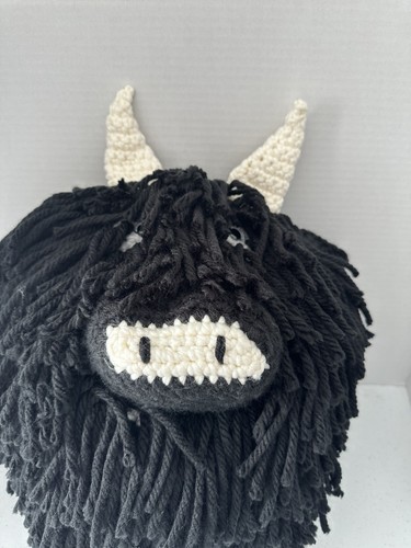 Homemade crochet highland cow - highland,