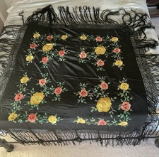 Vintage Silk Embroidered