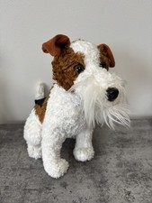 Vintage Soft Toy terrier dog soft Plush toy Sylashire England fox terrier JRT
