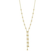 Ball Chain Necklace Lariat 9ct