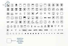 119 Separate Oven Symbols
