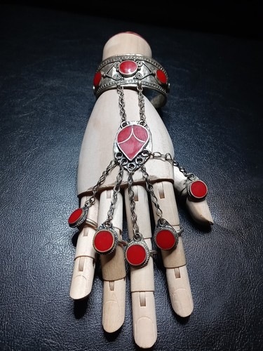 Afghan red slave bracelet - slave,