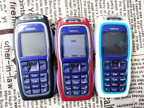 Nokia 3220 white - blue, red