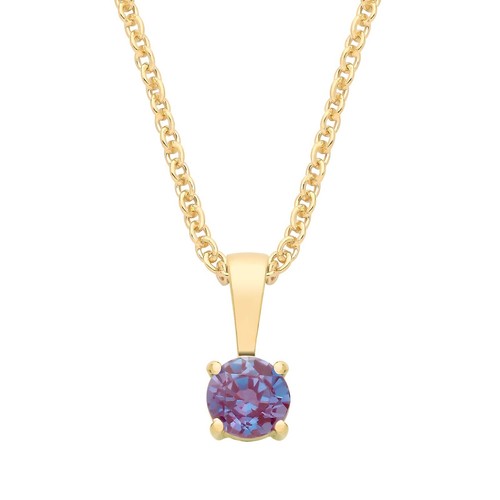9ct yellow gold - 9ct, alexandrite