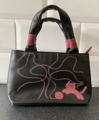 Ciccia black leather small - black,