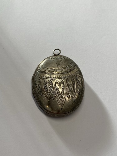 Victorian silver locket - victorian,