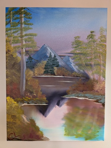 Original landscape oil - original,