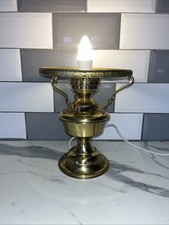 vintage brass oil lamp converted electric