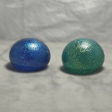 Pair of Heron Glass Iridescent