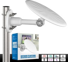 Outdoor HD Digital TV Aerial – Supports Freeview, 4K & 1080P Reception