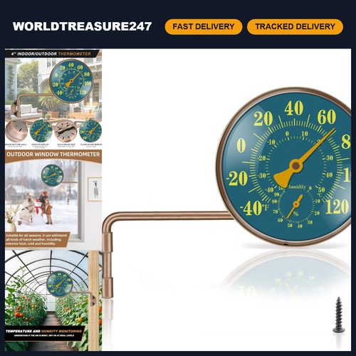 Brass outdoor thermometer - outdoor,