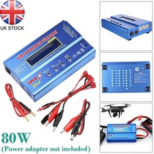 IMax B6 80W Battery Charger Lipo Li-ion LiFe NiMh Balance Charger Dis-charger UK