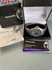1996 Accurist Watch, Boxed, With receipt manual boxed