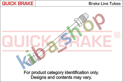 Left brake pipe - brake, copper