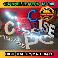 18" LED CHANNEL LETTERS for Store Signs- Superior quality made in US