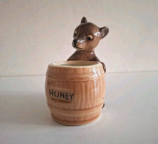 Brown Bear & Barrel Honey Pot