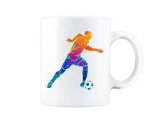 Footballer Art Mug Gift Idea