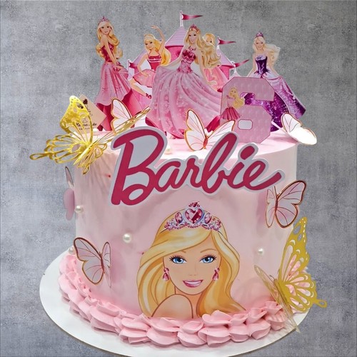 Barbie pink fashion doll cake - doll,