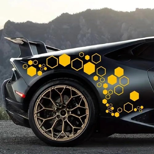 52pcs car honeycomb decals - 52pcs,