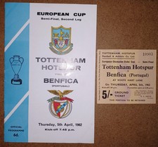 1961/62  TOTTENHAM HOTSPUR v
