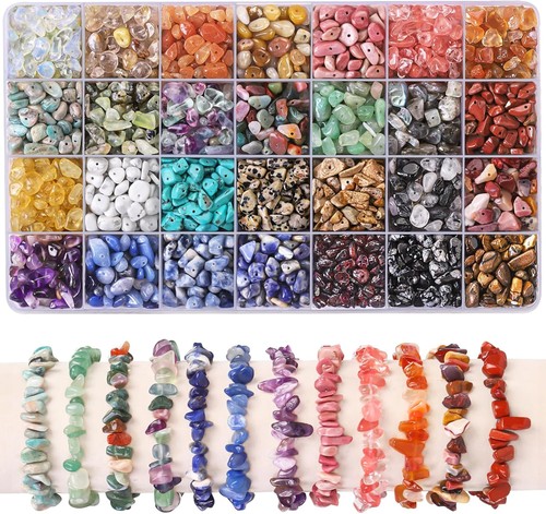 1400pcs gemstone chip - gemstone, beads