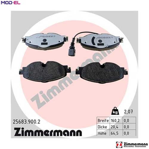 Brake pad set disc - brake,