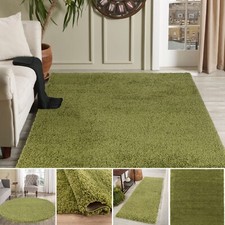 Shaggy Rugs Soft  Modern Lime