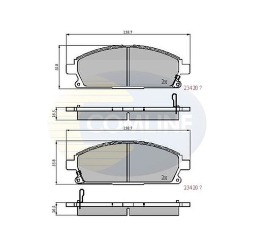 Front brake pads for - pads, elgrand