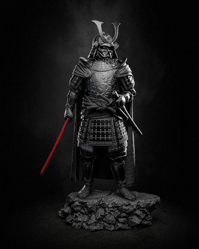 Darth vader samurai 3d - -,