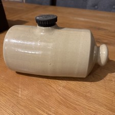 Vintage Stone Hot Water Bottle/Bed Warmer In Beige