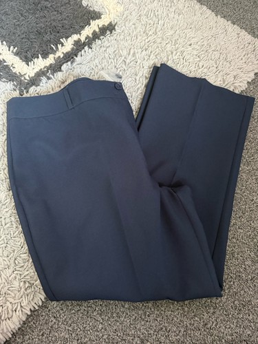 Navy bootcut smart trousers - navy,
