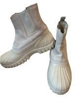 Diemme Balbi Italy Suede Rubber Sole Boots Beige Duck Ankle Hiking Shoes 5 EU 38