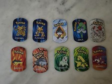 Pokemon METAL TAGS Job Lot Bundle 10 2006