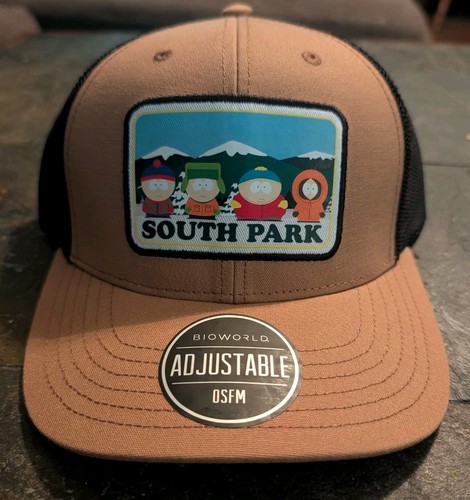 South park tan black snapback - park,