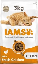 IAMS Adult Complete Dry Cat Food Chicken 3kg - Supports Strong Immune System