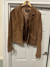 Tan Leather Coat Size 20