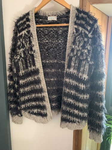 Indigo grey eyelash alpaca - m&s,