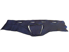 Black Dash Mat Eco Leather for