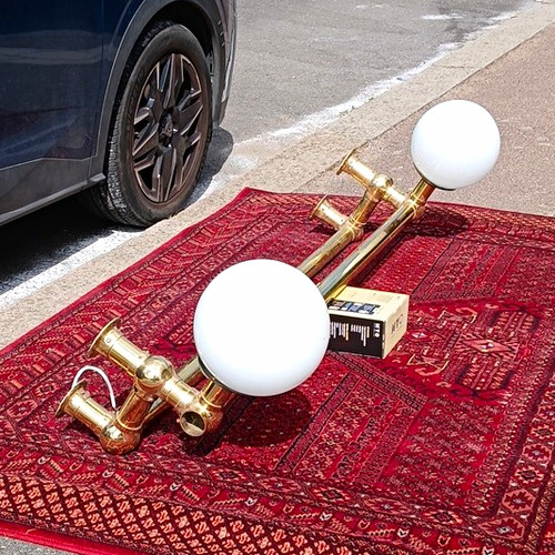 Light polished brass wall - polished,
