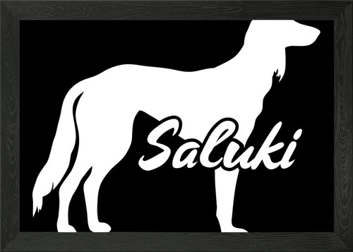 Saluki framed wall art - saluki,