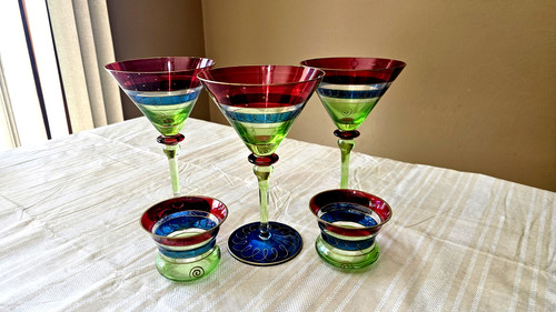 Pier hand painted 3 martini - 1,