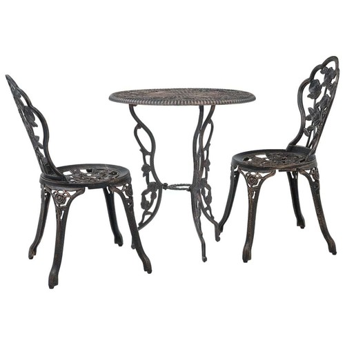 Piece cast aluminium bistro - 3,