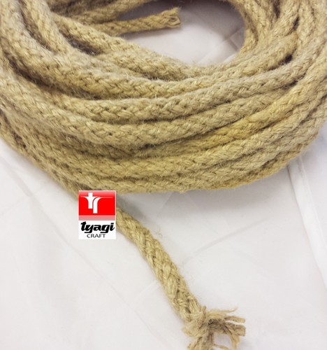 Natural 8mm jute rope braided - 8mm,