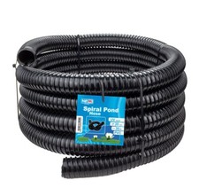 BLACK CORRUGATED FLEXIBLE POND HOSE FISH GARDEN FILTER PUMP MARINE FLEXI PIPE