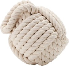 Rope Knot Door Stop Cream Nautical Theme Decorative Yarn Door Stopper Wedge