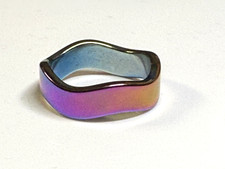Ring Hematite Natural Stone Gemstone 3.55g Size R