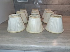 Vintage Clip On Lamp Shade x9