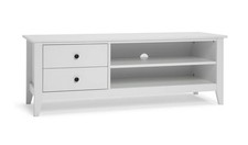 Minato 2 Drawer TV Unit White