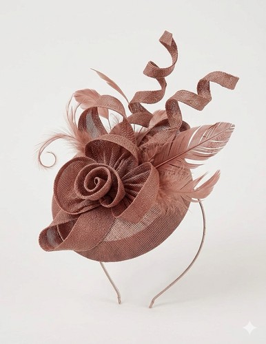 Beige hatinators fascinator - beige,