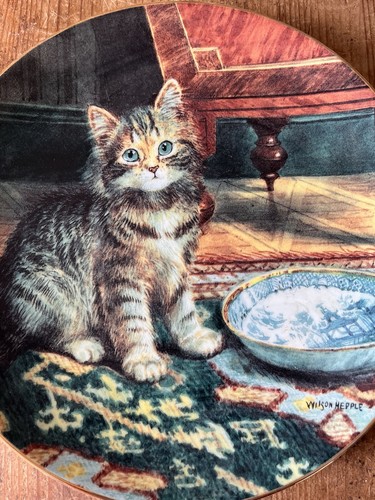 Vintage cat plate - my, bowl
